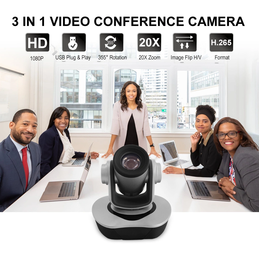 Anxinshi Brand 20X Zoom IP SDI HDMI Video Conference Streaming Camera